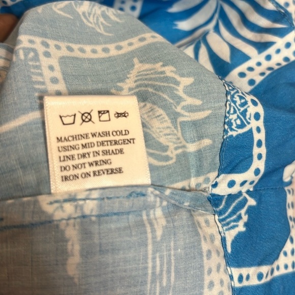 ELIZABETH JAMES ELLIE 
 Sleeveless Postcard Print Mini Cotton  Dress Sz XL - Picture 8 of 11